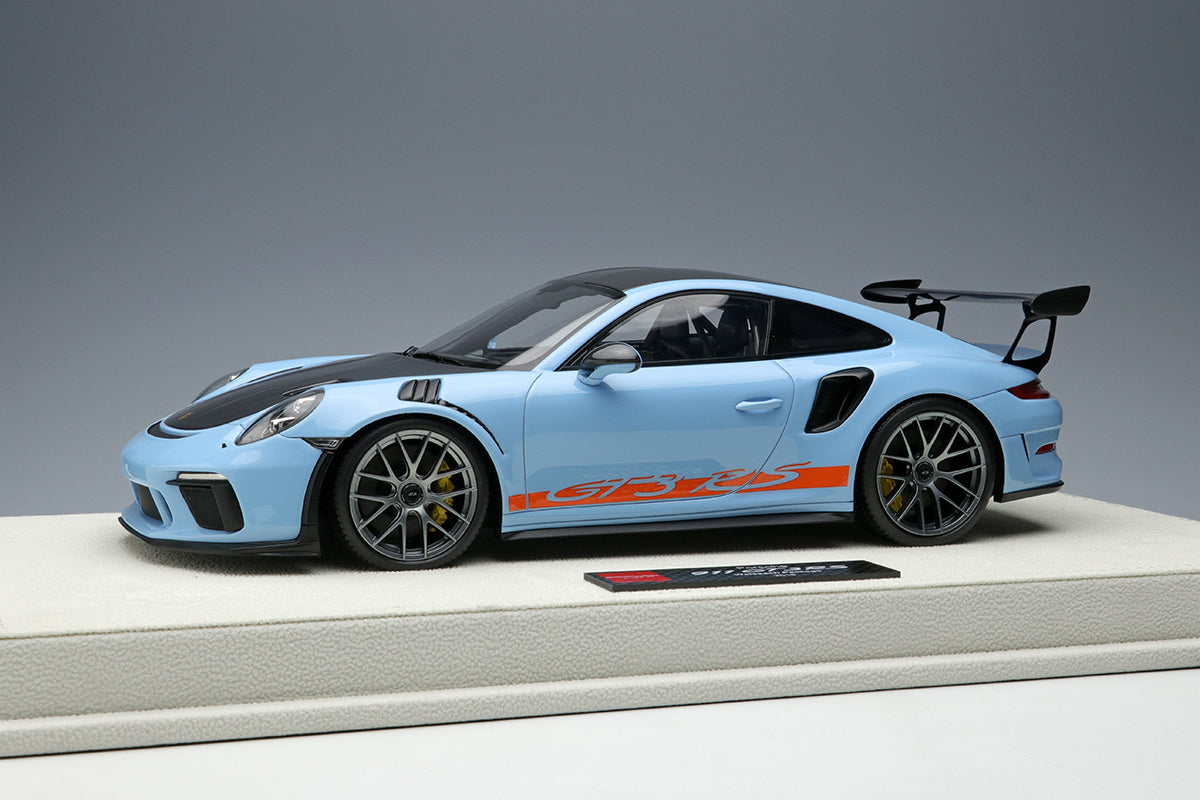 Make Up Co., Ltd / EIDOLON 1:18 Porsche 911 (991.2) GT3 RS Weissach Package  2019 in Gulf Blue