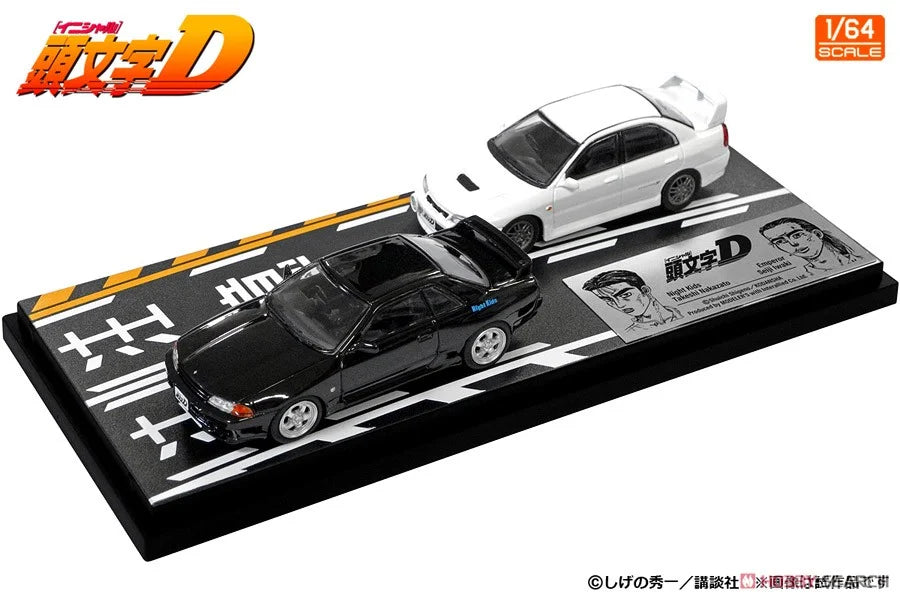 Initial D Set 1:64 Vol. 18 Takeshi Nakazato Skyline GT-R(BNR32) & Seij