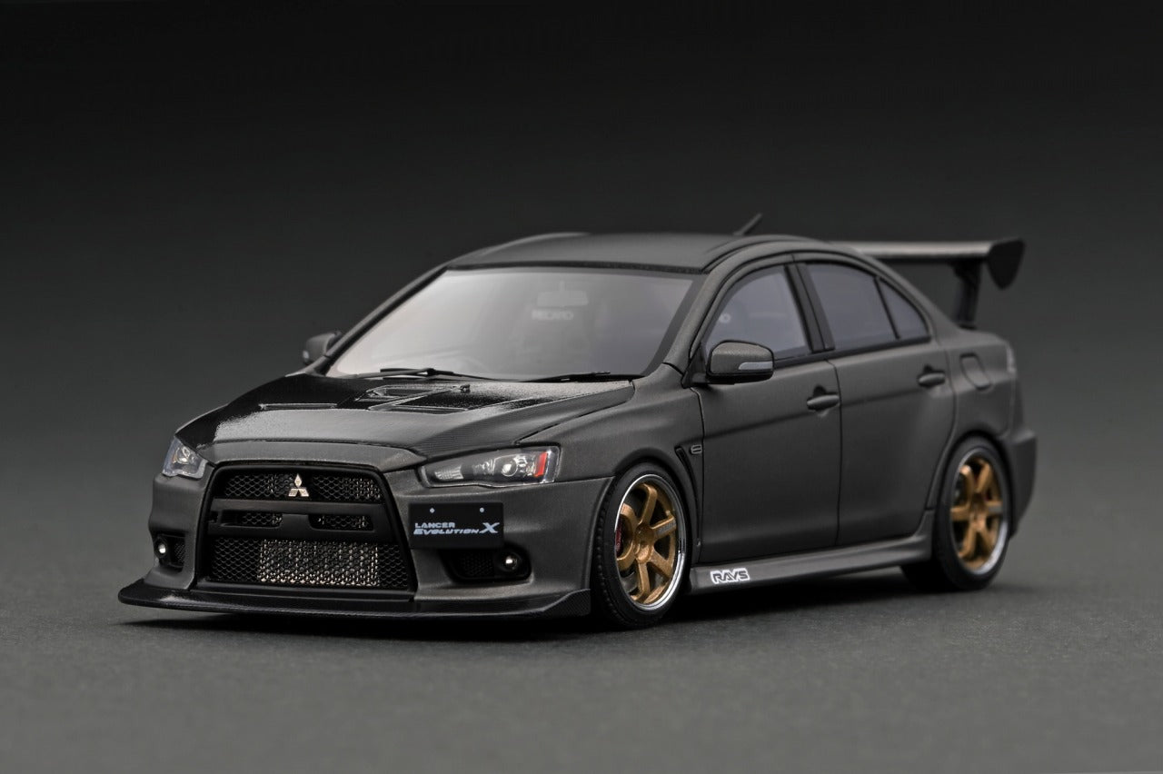 Ignition Model 1:43 Mitsubishi Lancer Evolution X (CZ4A) in Matte Gun  Metallic