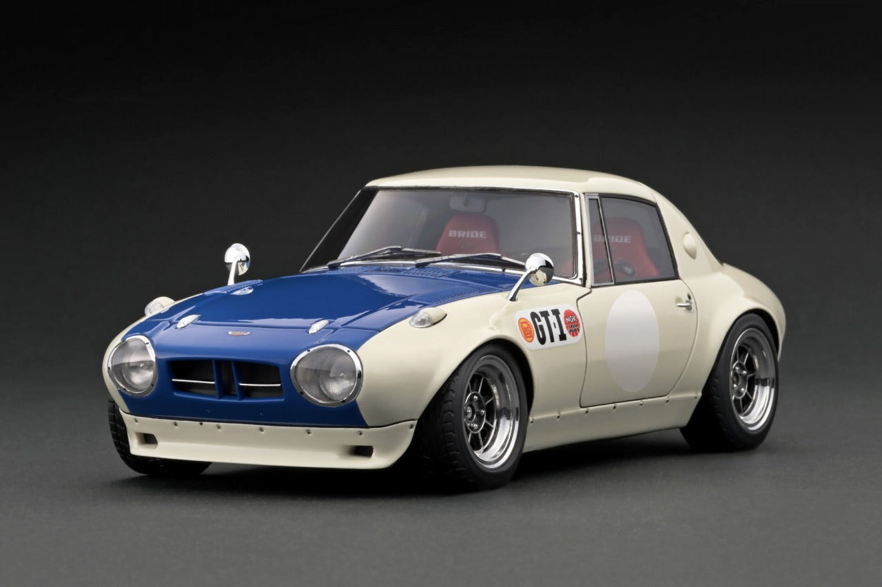 *PREORDER* Ignition Model 1:18 Toyota Sports 800 NOB Hachi Version in White  / Blue