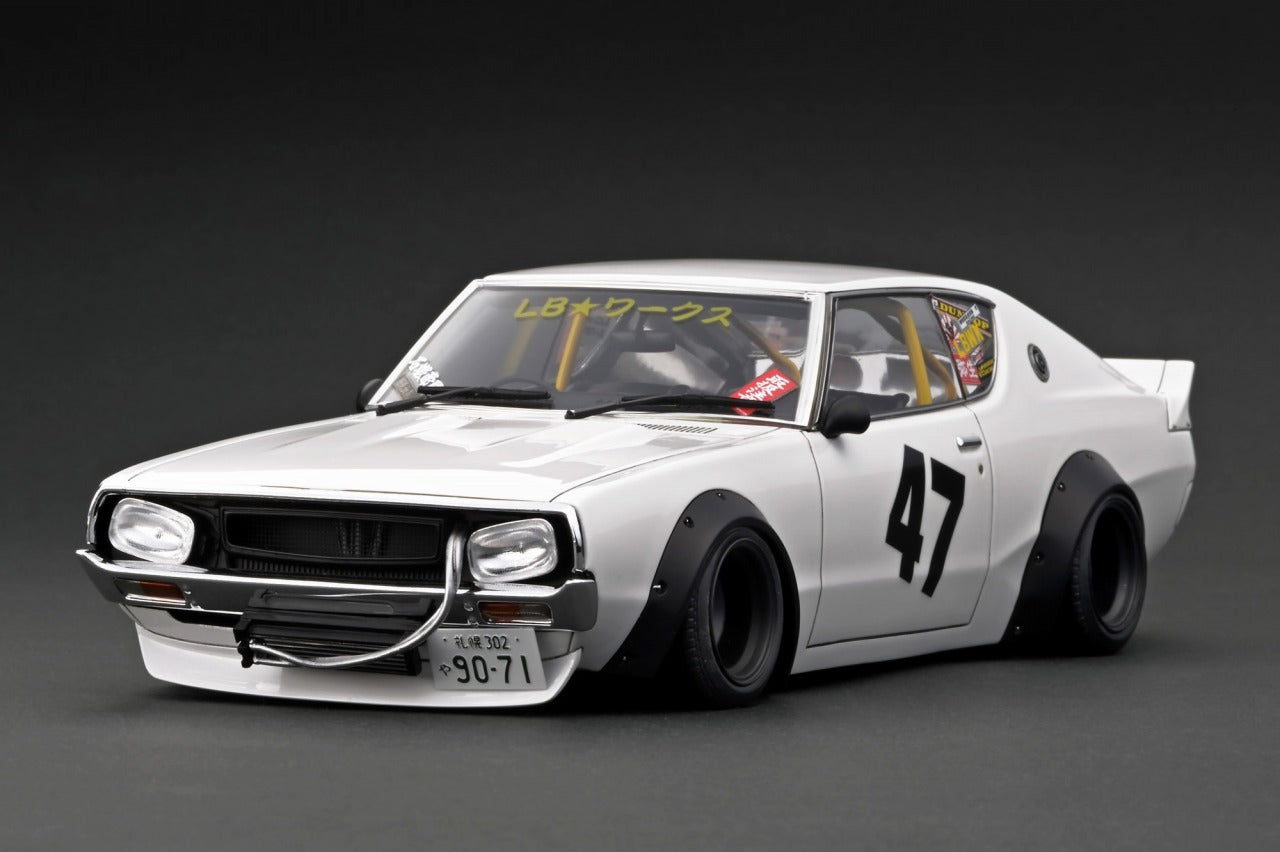 *PREORDER* Ignition Model 1:18 Nissan Kenmeri 2DR LB-WORKS in White