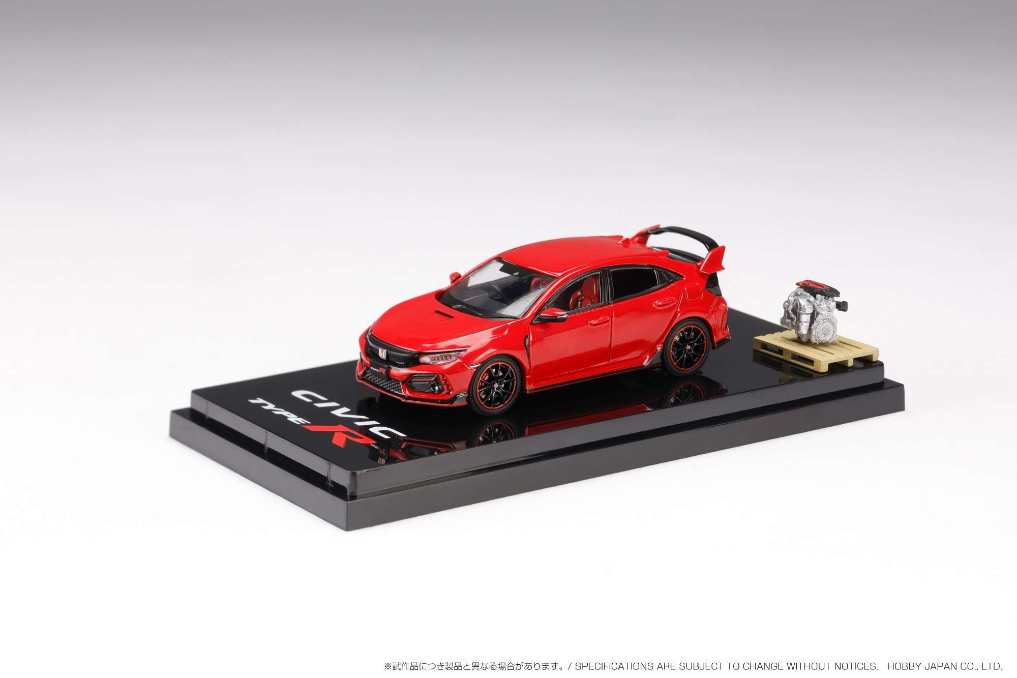 Hobby Japan 1:64 Honda Civic Type-R (FK8) 2017 with Engine Display Mod