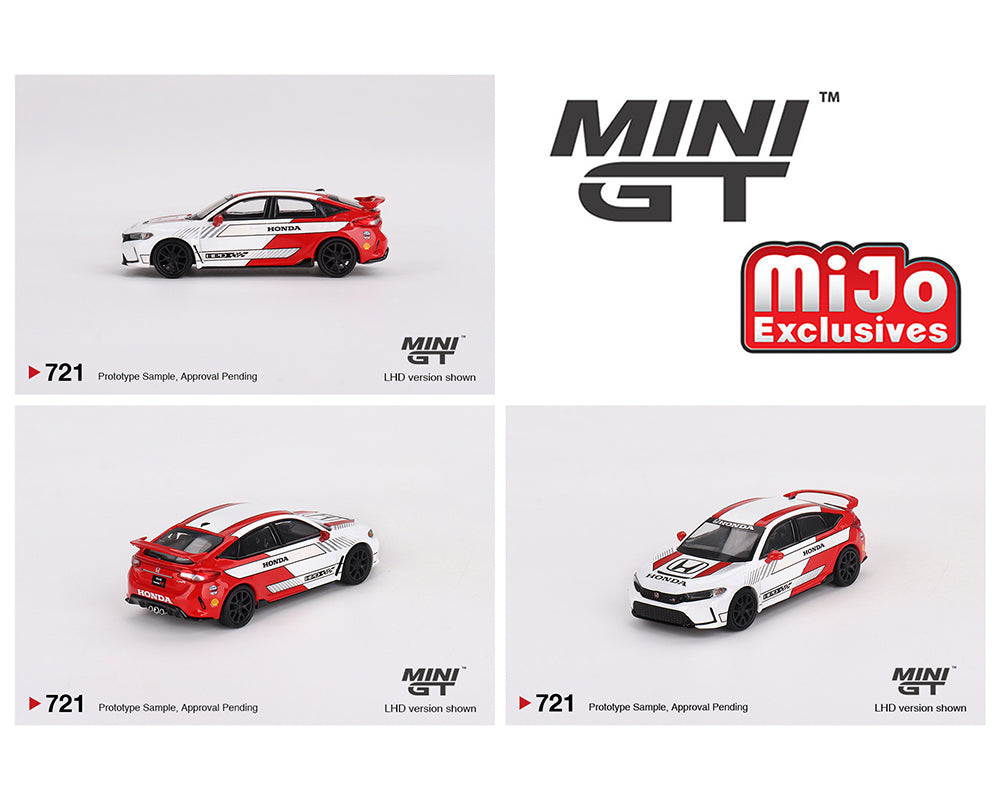 MINIGT 1:64 Honda Civic Type-R (FL5) Rallye 2023 with Advan GT Wheel i