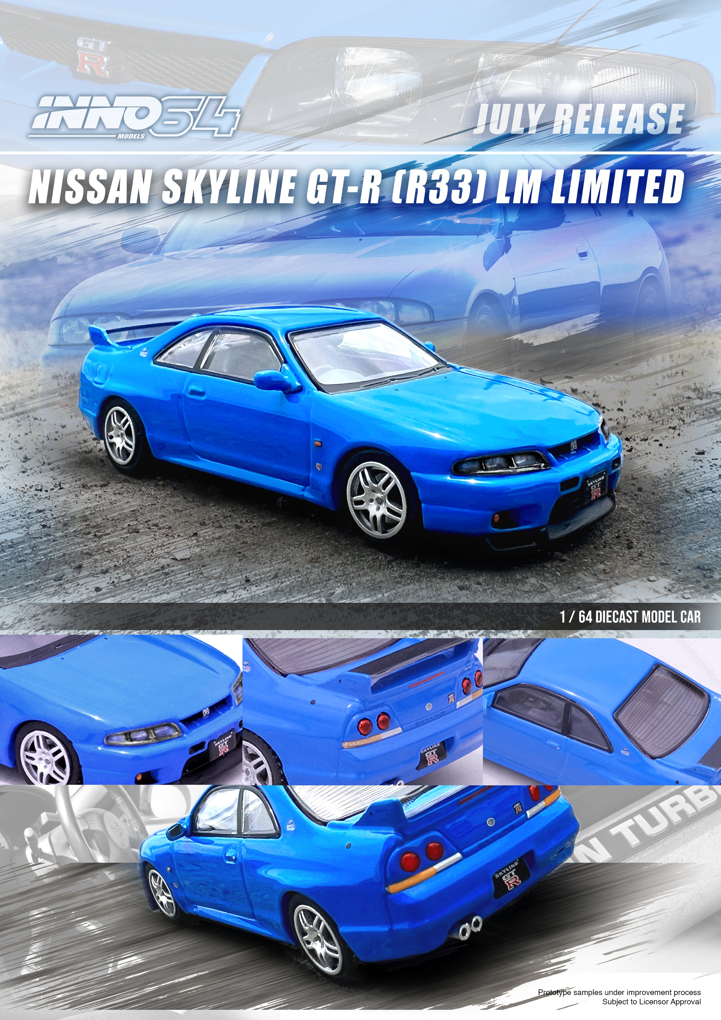 *PREORDER* INNO64 1:64 Nissan Skyline GT-R (R33) LM Limited Edition