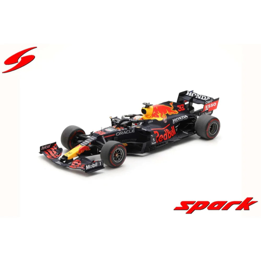 Spark Model 1:12 Red Bull Racing Honda RB16B No.33 Red Bull Racing - Winner  Abu Dhabi GP 2021 - World Champion - Max Verstappen