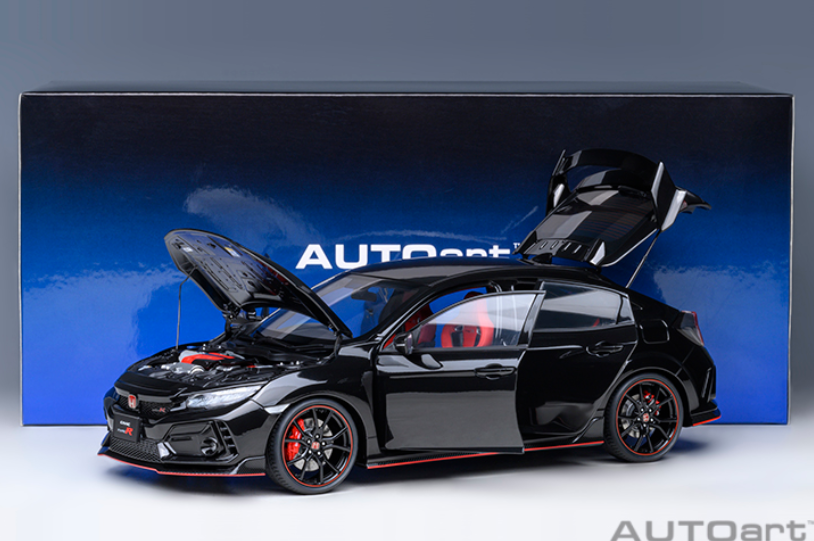 AUTOart 1:18 Honda Civic Type-R (FK8) in Crystal Black Pearl