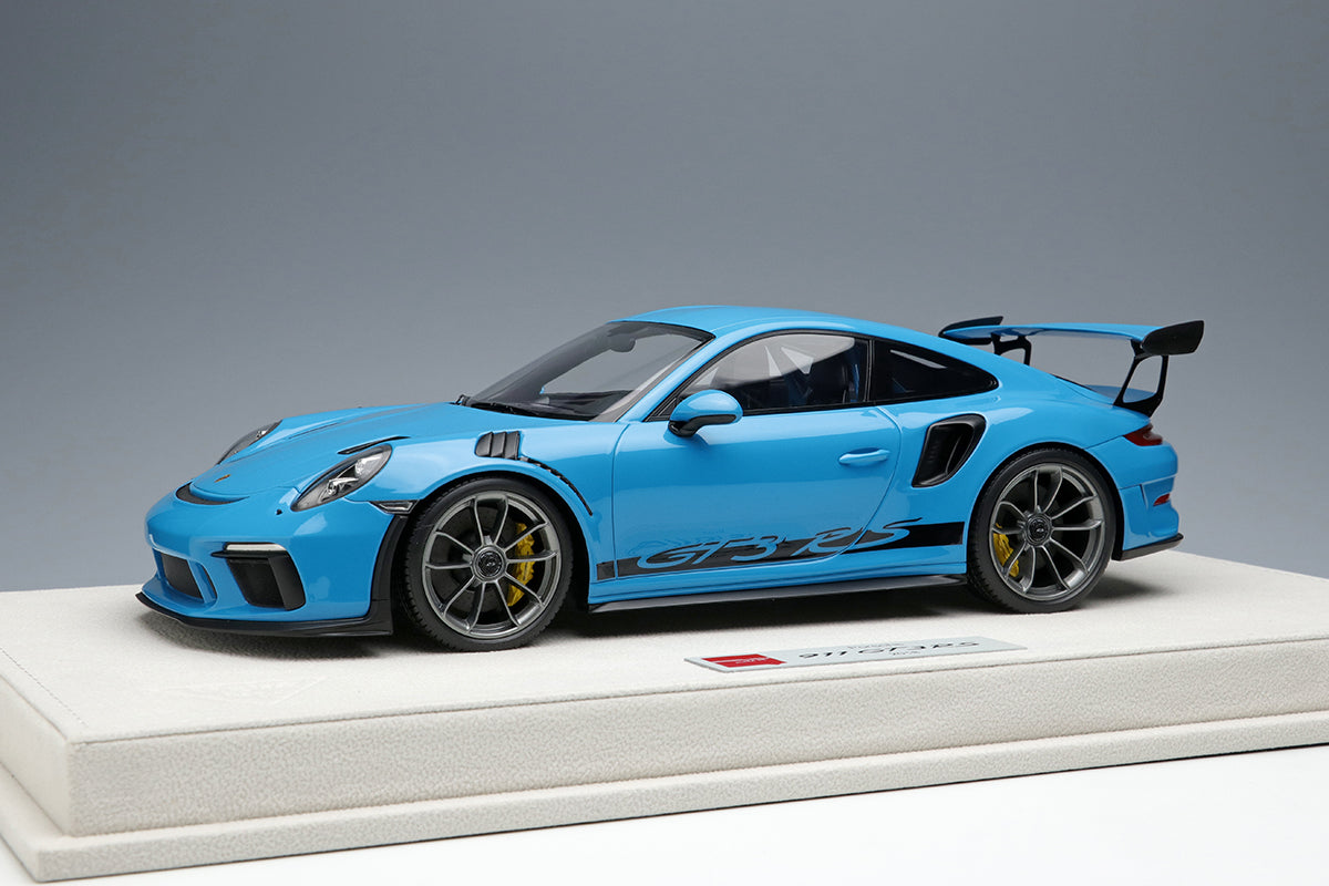 Make Up Co., Ltd / EIDOLON 1:18 Porsche 911 (991.2) GT3 RS 2018 in Miami  Blue