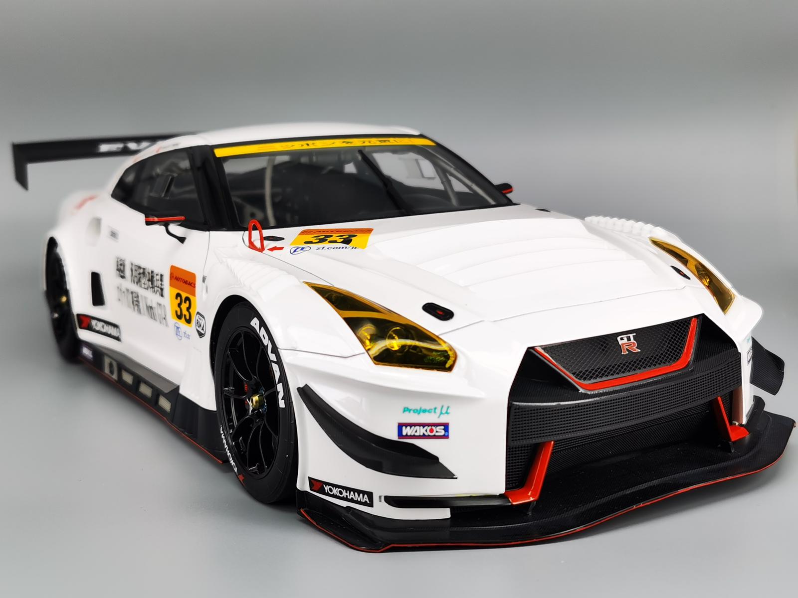 Nissan GT-R Nismo GT30 EVA RT Test Type-01 #33 Aape x Eva Racing Kakusei  Edition NISMO Festival (2019) MINI GT x Pop Race 1/64 Diecast Model Car by  True Scale Miniatures 