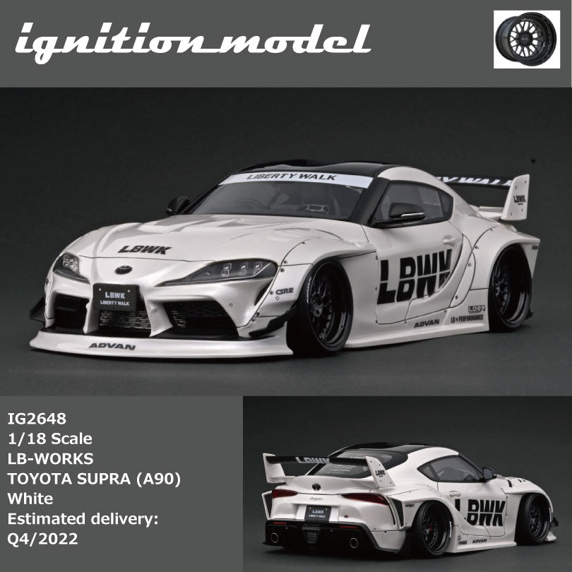 Ignition Model 1:18 Toyota GR Supra (A90) LBWK in White