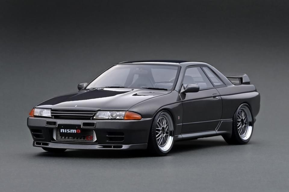 Ignition Model 1:18 Nissan Skyline GT-R NISMO R32 Gun Gray Metallic with  BBS Wheels