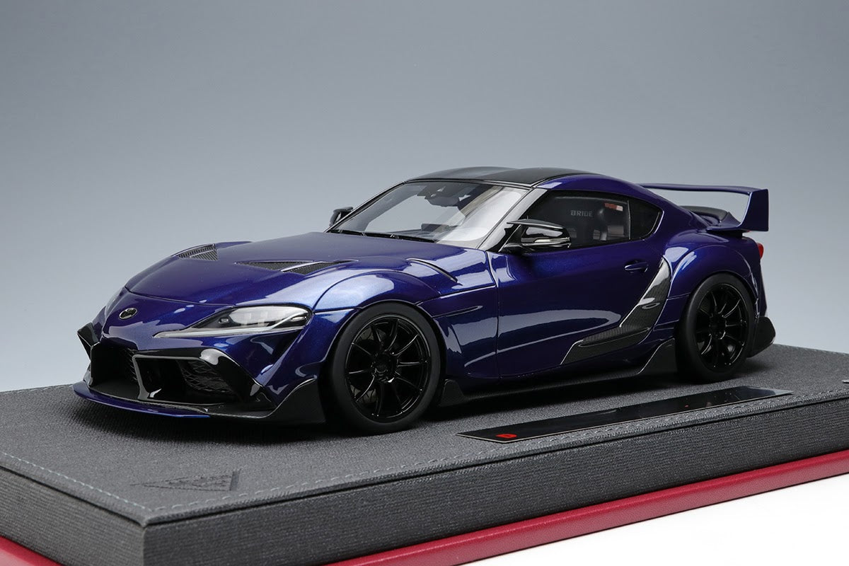 Make Up Co., Ltd / IDEA 1:18 Toyota GR Supra TRD 3000GT Concept Car 2019 in  Deep Blue Metallic