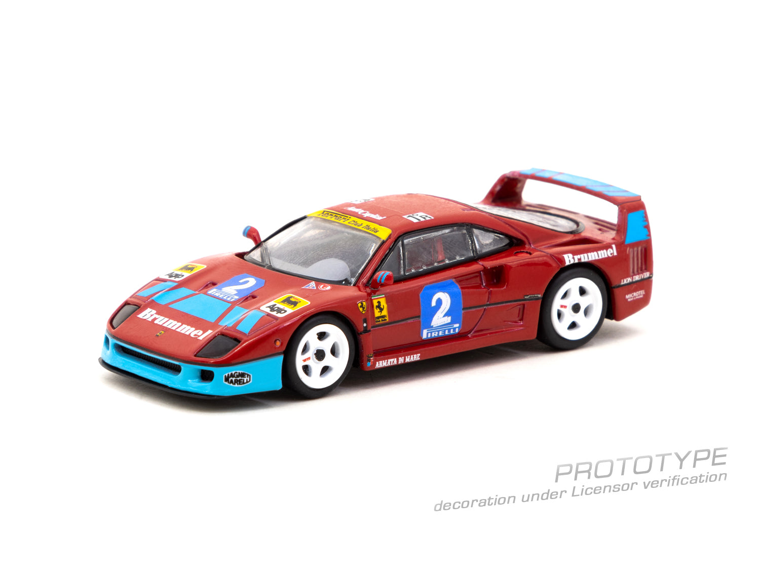 Tarmac Works 1:64 Ferrari F40 LM, Topeka 2 Hours 1990, J.L.