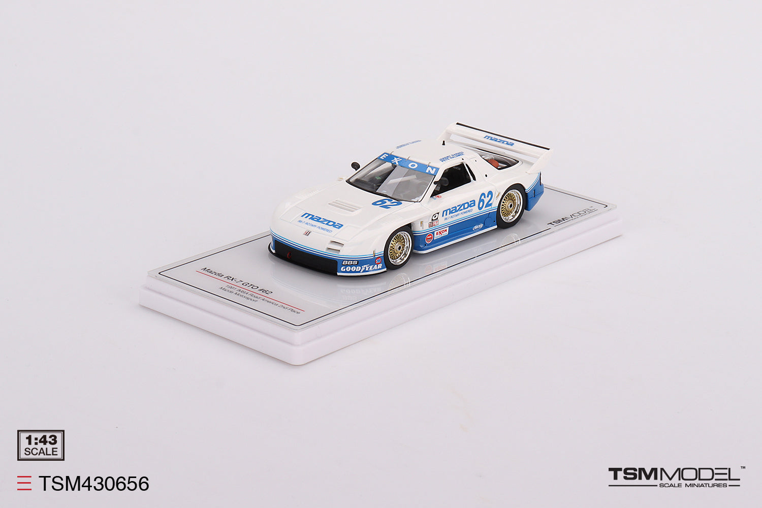 TSM Model 1:43 Mazda RX-7 GTO #62 Mazda Motorsport 1991