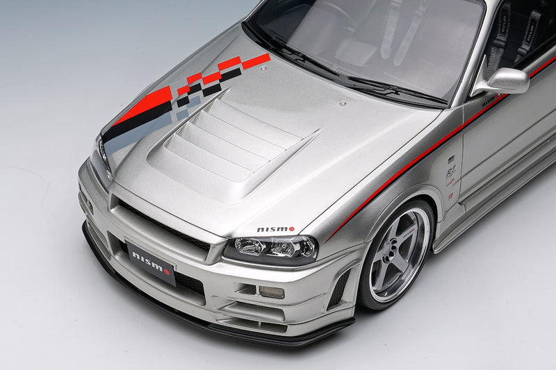 *PREORDER* Make Up Co., Ltd / Eidolon 1:18 Nissan Skyline GT-R (BNR34) NISMO R-Tune Version 2004 in Silver