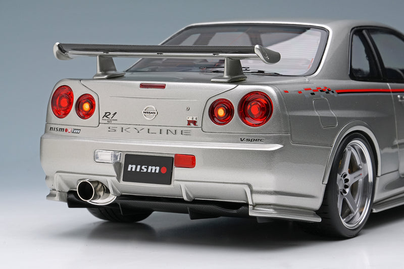 *PREORDER* Make Up Co., Ltd / Eidolon 1:18 Nissan Skyline GT-R (BNR34) NISMO R-Tune Version 2004 in Silver