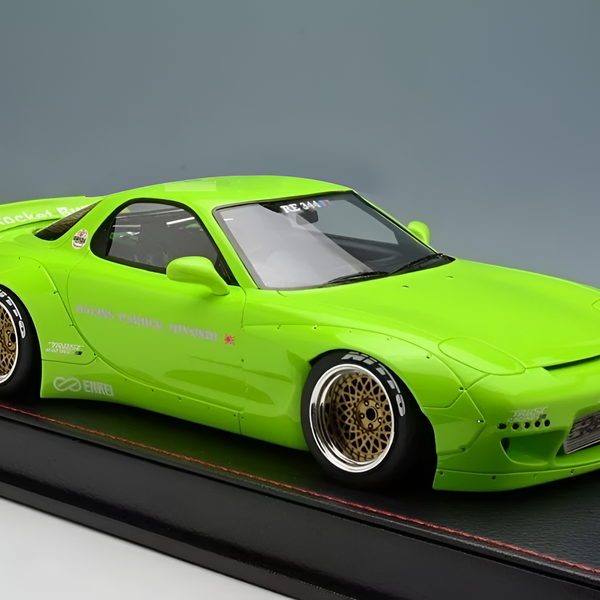 Make Up Co., Ltd / Eidolon 1:18 Mazda RX-7 (FD3S) Rocket Bunny in Lime