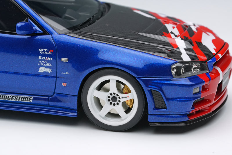 *PREORDER* Make Up Co., Ltd / Eidolon 1:43 Nissan Skyline GT-R (BNR34) NISMO R-Tune Launch Version Tokyo Auto Salon 2000