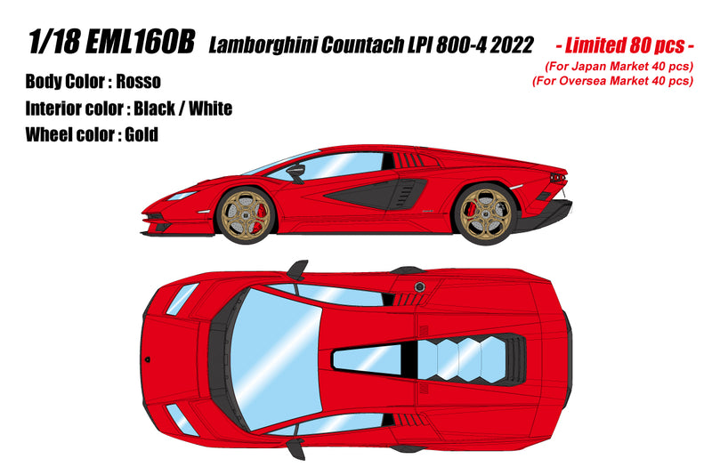 *PREORDER* Make Up Co., Ltd / Eidolon 1:18 Lamborghini Countach LPI 800-4 2022