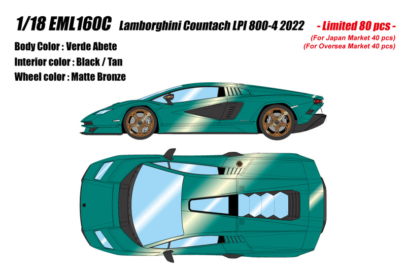 *PREORDER* Make Up Co., Ltd / Eidolon 1:18 Lamborghini Countach LPI 800-4 2022