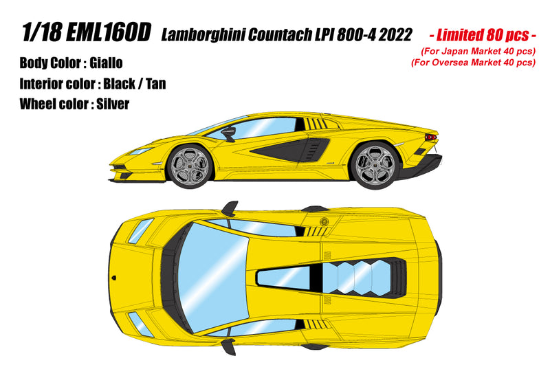 *PREORDER* Make Up Co., Ltd / Eidolon 1:18 Lamborghini Countach LPI 800-4 2022