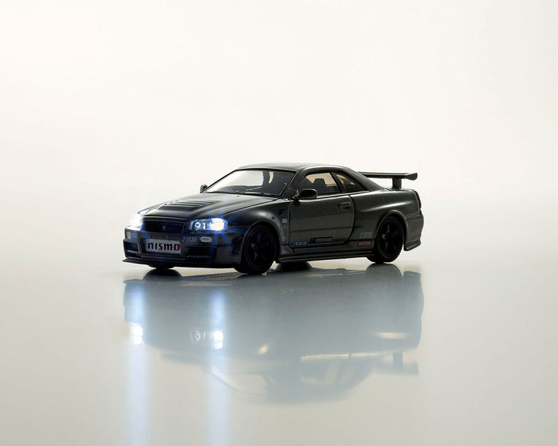 *PREORDER* Kyosho 1:64 Nissan Skyline (BNR34) GT-R NISMO CRS Version (MOTN LED Base Compatible)