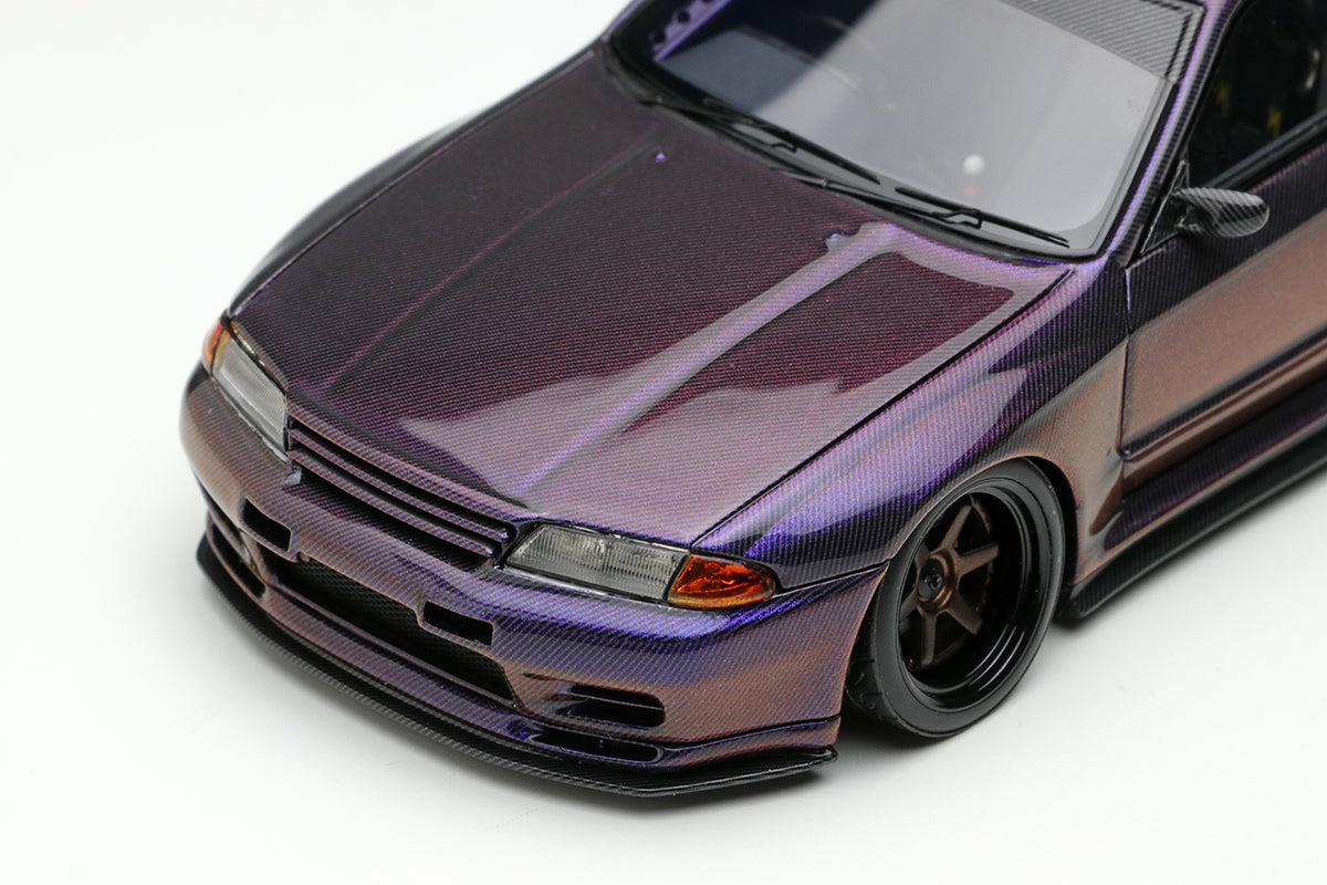 Make Up Co., Ltd / Eidolon 1:43 Nissan Skyline (BNR32) GT-R Garage Active  Full Dry Carbon-R SEMA 2022 Edition