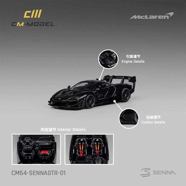 *PREORDER* CM Model 1:64 McLaren Senna GTR in Black