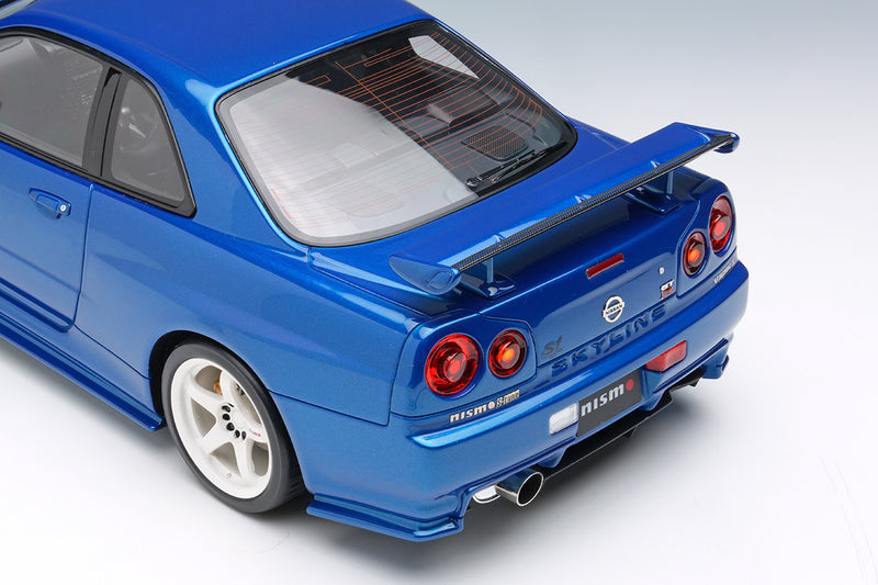 *PREORDER* Make Up Co., Ltd / Eidolon 1:18 Nissan Skyline GT-R (BNR34) NISMO S-Tune Version 2004 in Bayside Blue