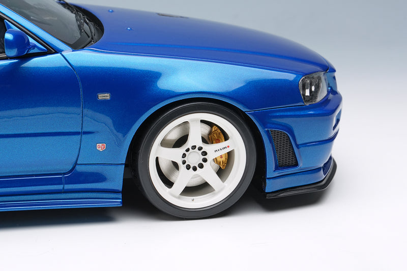 *PREORDER* Make Up Co., Ltd / Eidolon 1:18 Nissan Skyline GT-R (BNR34) NISMO S-Tune Version 2004 in Bayside Blue