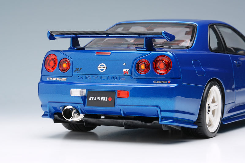 *PREORDER* Make Up Co., Ltd / Eidolon 1:18 Nissan Skyline GT-R (BNR34) NISMO S-Tune Version 2004 in Bayside Blue