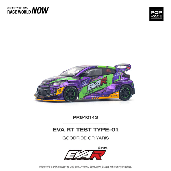 Pop Race 1:64 Toyota GR Yaris PANDEM EVA RT Test Type-01 Goodride