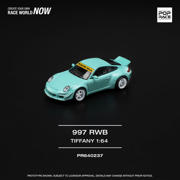 *PREORDER* Pop Race 1:64 Porsche RWB 997 in Tiffany Blue