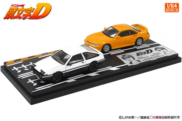 Initial D Set 1:64 Vol. 19 Kenta Nakamura Silvia (S14) & Takumi Fujiwara Trueno (AE86)