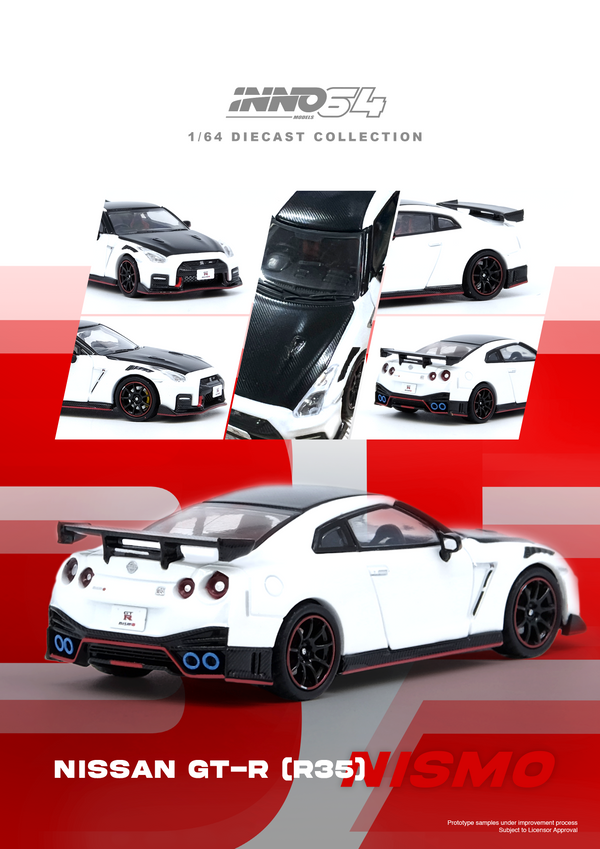 *PREORDER* INNO64 1:64 Nissan GT-R (R35) NISMO in White