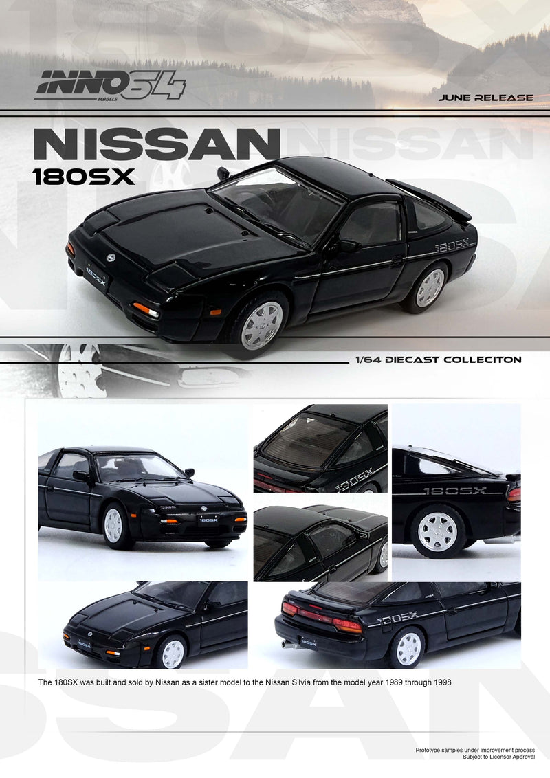 INNO64 1:64 Nissan 180SX in Black