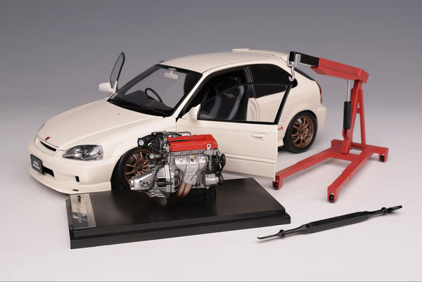 *PREORDER* MotorHelix 1:18 Honda Civic Type-R (EK9) MUGEN in Championship White