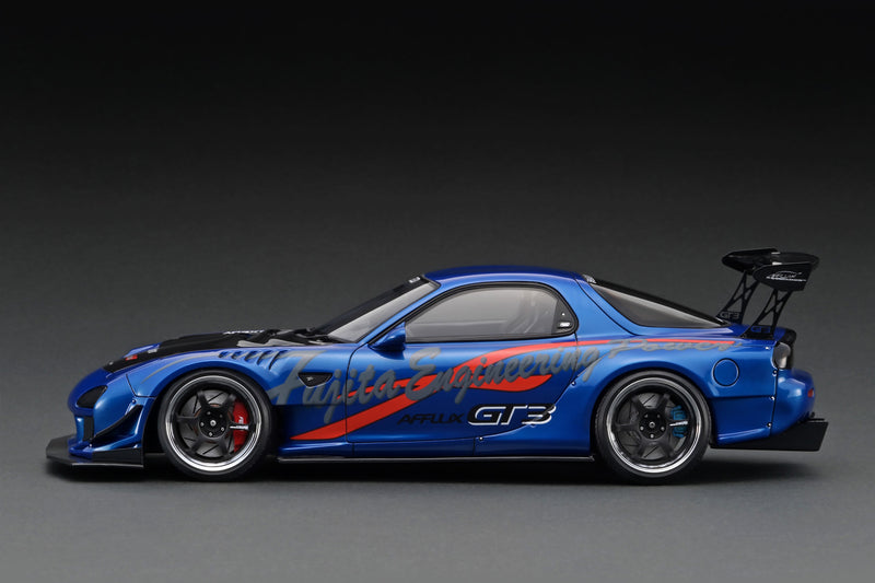 *PREORDER* Ignition Model 1:18 Mazda RX-7 (FD3S) FEED Afflux GT3 in Blue  Metallic with 13B Engine DIsplay