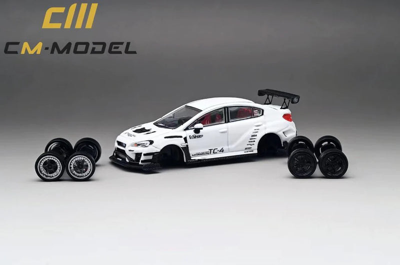 CM Model 1:64 Subaru WRX VAB Varis Edition in White