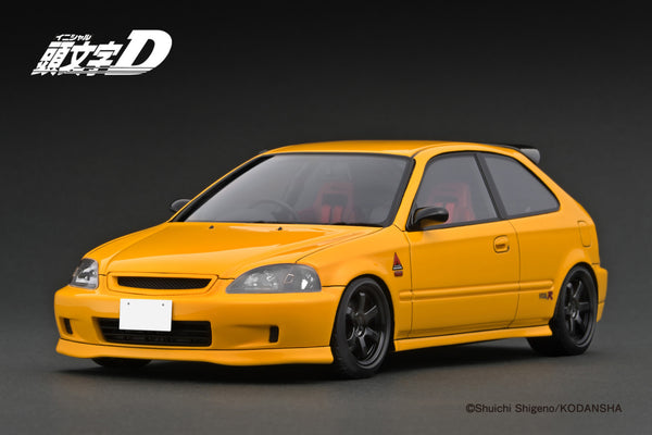 *PREORDER* Ignition Model 1:18 Honda Civic (EK9) Type-R in Yellow Initial D