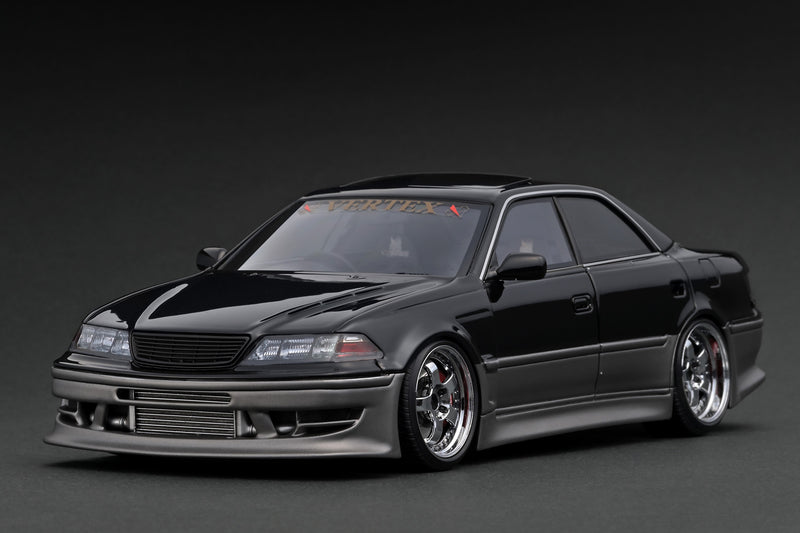 *PREORDER* Ignition Model 1:18 Toyota Mark-II (JZX100) VERTEX in Black / Gun Metallic