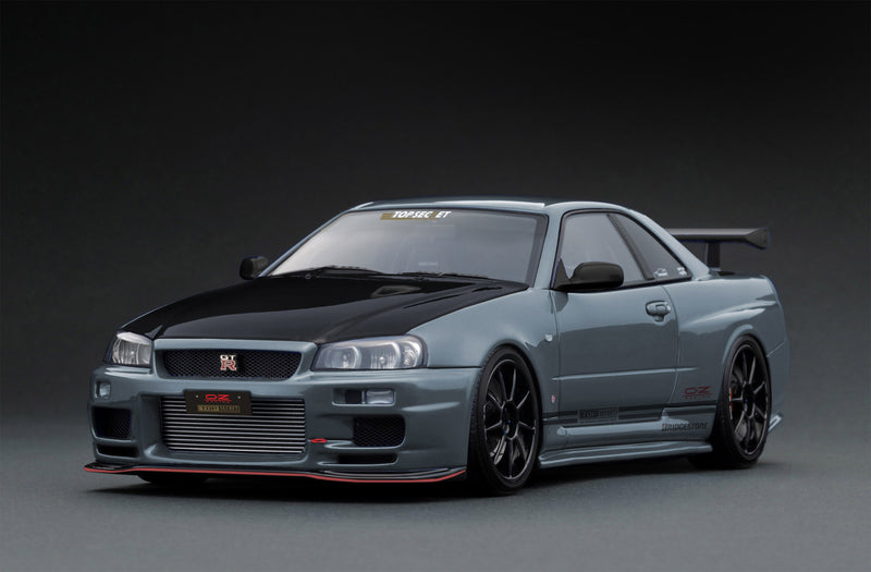 *PREORDER* Ignition Model 1:18 Nissan Skyline (R34) GT-R TOP SECRET in Stealth Gray