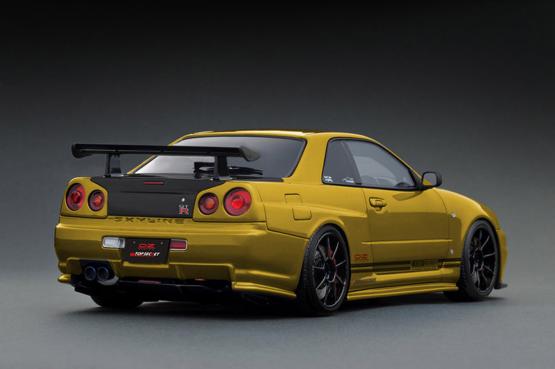 *PREORDER* Ignition Model 1:18 Nissan Skyline (R34) GT-R TOP SECRET in Gold