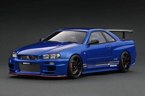 *PREORDER* Ignition Model 1:18 Nissan Skyline (R34) GT-R TOP SECRET in Blue Metallic