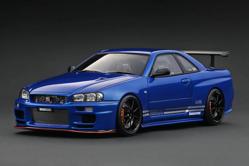 *PREORDER* Ignition Model 1:18 Nissan Skyline (R34) GT-R TOP SECRET in Blue Metallic