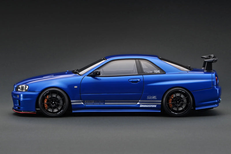 *PREORDER* Ignition Model 1:18 Nissan Skyline (R34) GT-R TOP SECRET in Blue Metallic