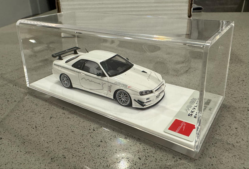 Make Up Co., Ltd / Eidolon 1:43 Nissan Skyline GT-R (BNR34) Mine's V-spec N1 2021 (BBS Wheel) - Justin Salerno