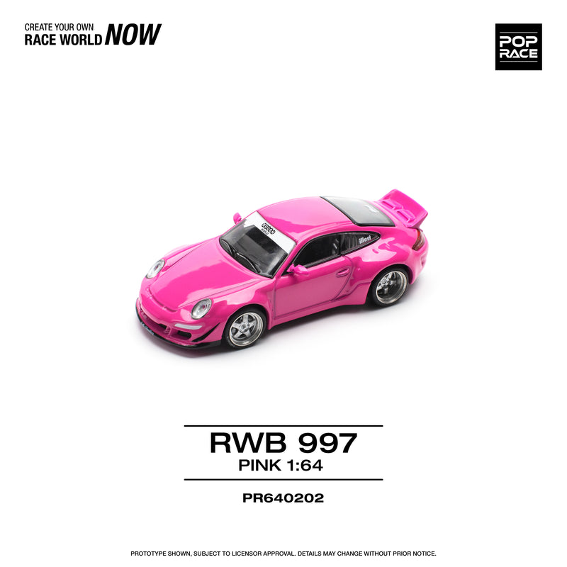 *PREORDER* Pop Race 1:64 Porsche RWB 997 in Pink