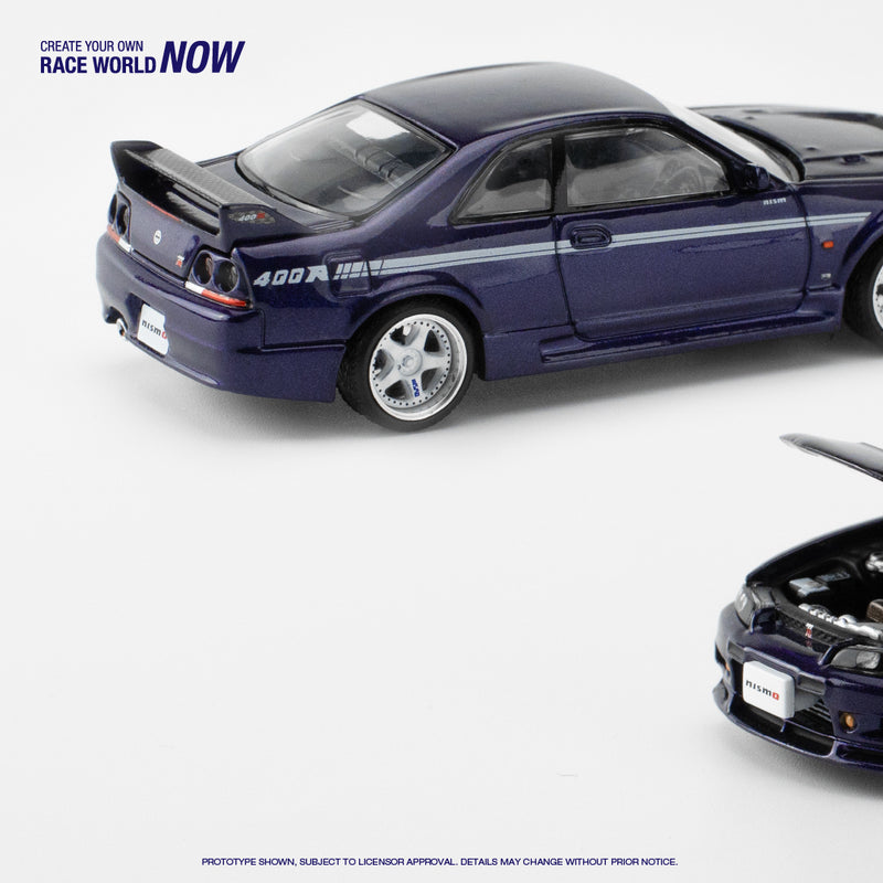 Pop Race 1/64 Nissan Skyline (BNCR33) NISMO 400R in Midnight Purple