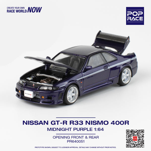 PREORDER* Pop Race 1/64 Nissan Skyline (BNCR33) NISMO 400R