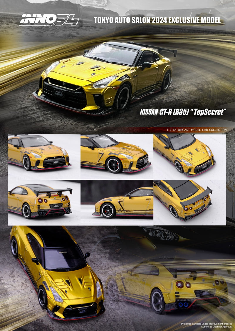 INNO64 1:64 Nissan GT-R (R35) "TOP SECRET" Tokyo Auto Salon 2024 Special Edition